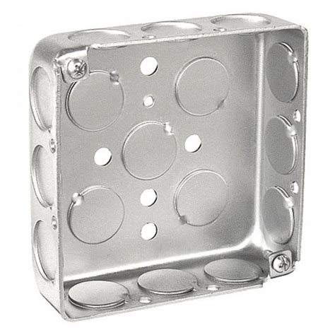 metal box square|shallow 4 square electrical box.